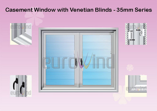 Casement Window With Venetian Blind