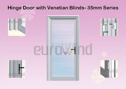 Hinge Door With Venetian Blinds
