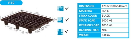 Light Duty Plastic Pallet Nestable