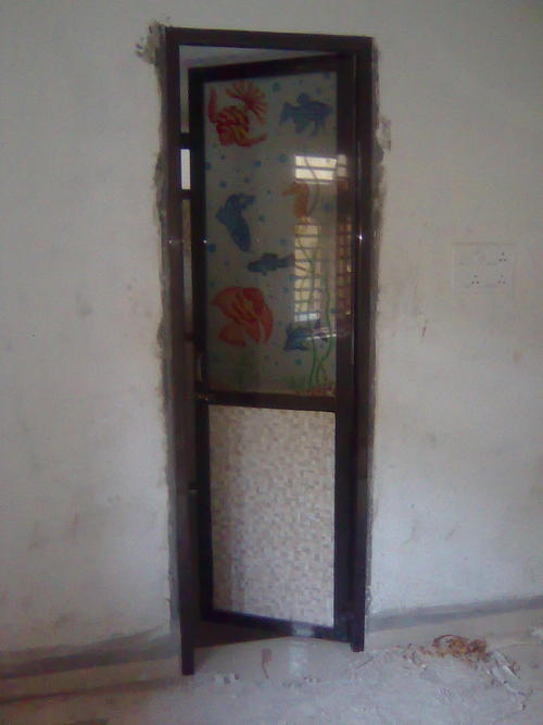 Designer Glass Bathroom Door