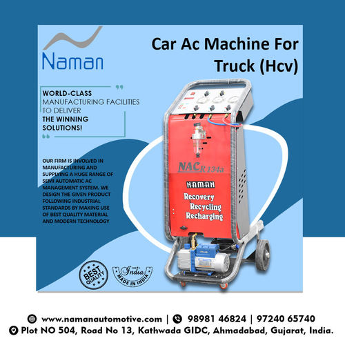 Semi Automatic Car AC Machine