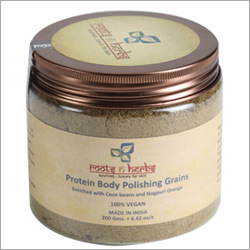 Protein Body Polishing Grains - Protein & Natural Extracts, Brown | Exfoliates, Softens, Radiant Complexion