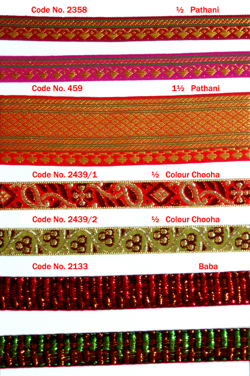 Embroidery border laces