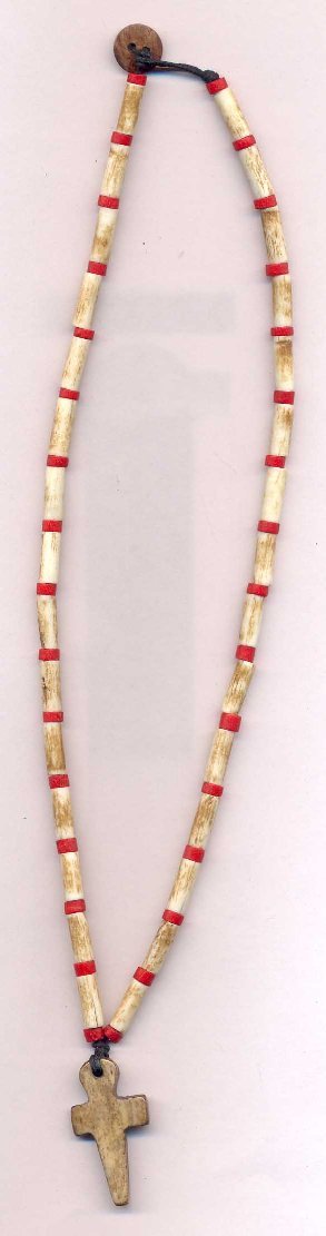 BONE CROSS NECKLACE