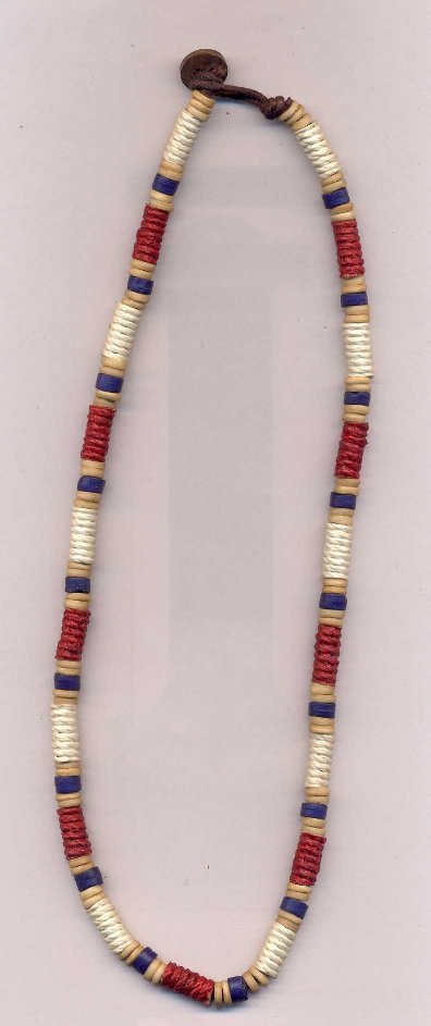 BONE AND HEMP BEADS NECKLACE