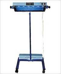 Phototherapy Unit - Adjustable Height, Blue And White Tube Lights | Low Voltage Operation, Digital Hour Counter, Separate Infant Care Trolley