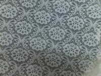 Raschel Fabric - Customized Size, White Color | Embroidered Pattern Ideal For Garments And Home Furnishings
