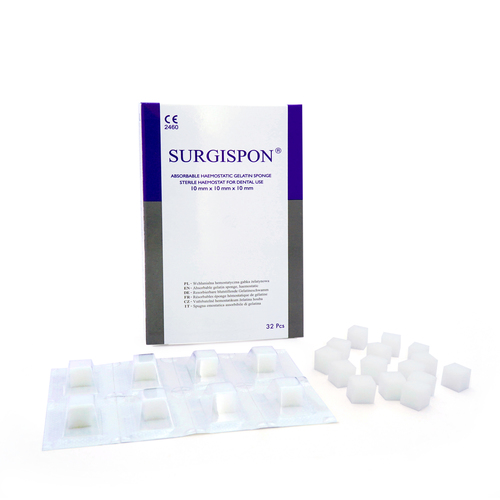 White Dental Absorbable Haemostatic Gelatine Sponges