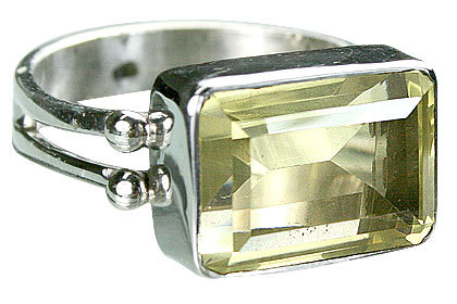 Lemon Quartz Ring