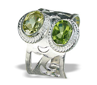 Peridot/Lemon Quartz Ring