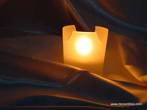 Frosted  Candle Holder