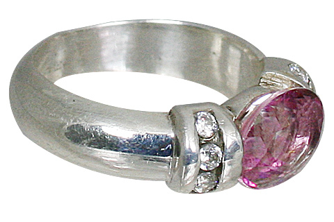 Cunic Zirconia/Tourmalian Ring