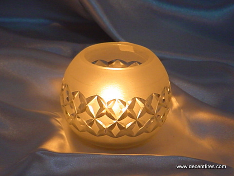 Cut Finish  Candle Holder