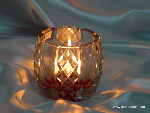 Cut Finish  Candle Holder