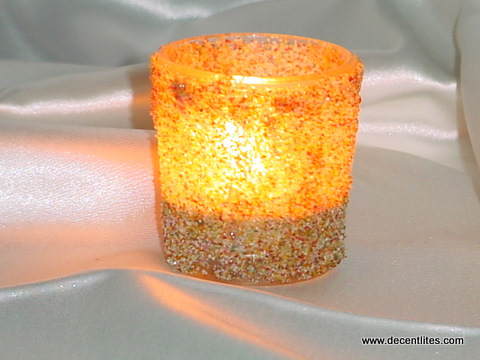 Crinkle Finish Candle Holder