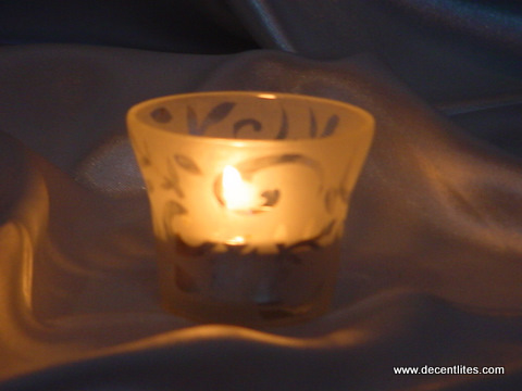 Echeted Candle Holder