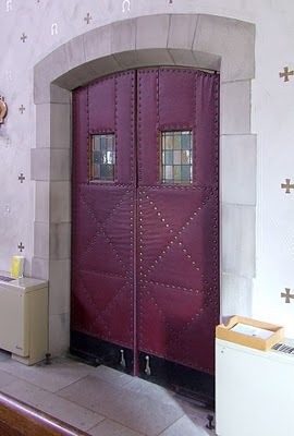 Colored Leather Door