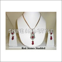 Red Stones Studded