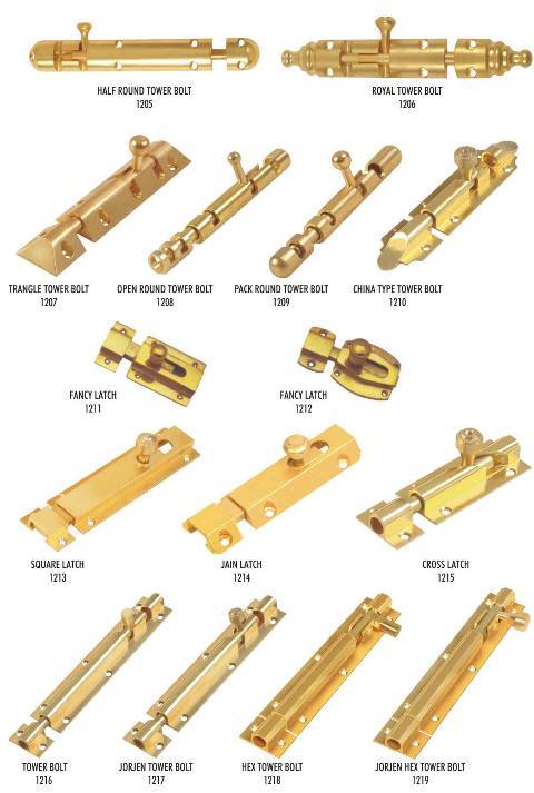 Brass Tower Bolts
