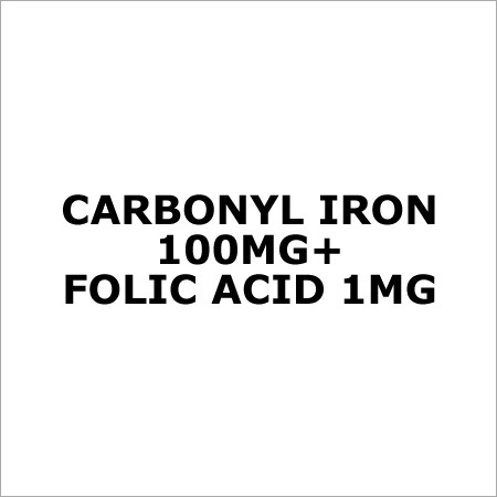 Carbonyl Iron 100Mg+ Folic Acid 1Mg
