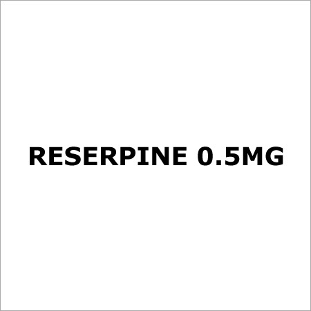 Reserpine 0.5Mg