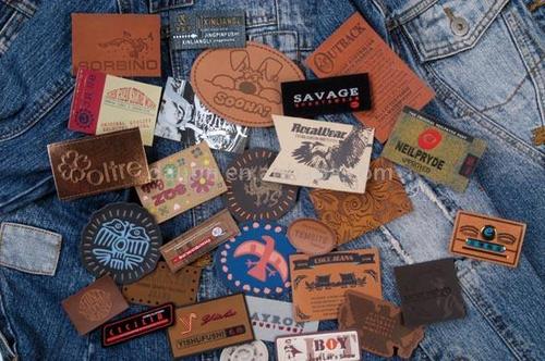 Labels, Stickers & Tags - Leather, Fabric, Brown | Durable, Customizable, Versatile, Easy Application, Attractive Designs