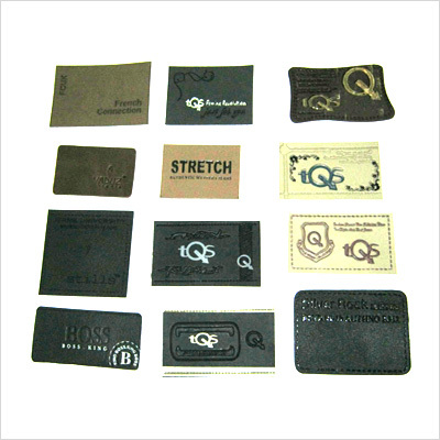 Leather Label - Leather, Rectangular, Brown | Durable, Customizable, Elegant, Versatile, Custom Printing Finish