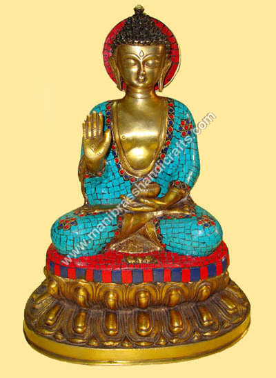 Engraved Buddha Statue