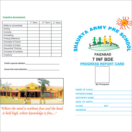Report Cards Printing Services By NARENDERA PRINTERS