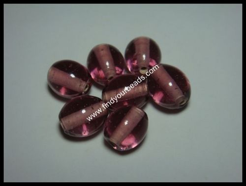 Plain Beads - Glass 6-8mm Pink, Round, 1mm Hole | Decorative, Versatile, Durable, Smooth Finish, 100pcs