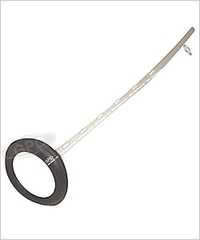 Percussion Hammer - Rubber And Metal, 12 Inches Length, Black Color, 3 Inches Head Diameter, 0.5 Lbs Weight, Ideal For Neurological Examination