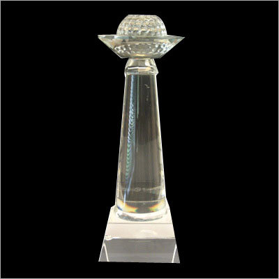 Engraved Crystal Trophy