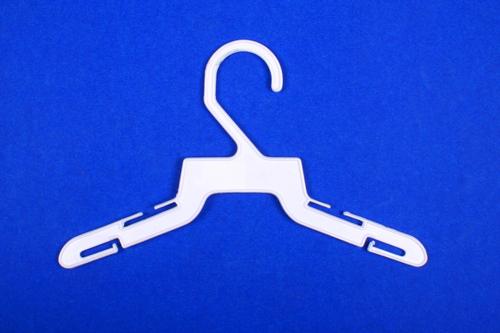 Top Hanger - Plastic, 9.5 Inches, White | Durable, Lightweight, Space Saving, Child-Sized, Easy Use