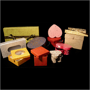 Gift Boxes - Handmade Paper, Varied Dimensions, Red | Eco-Friendly, Recyclable, Attractive Designs, Unique Patterns