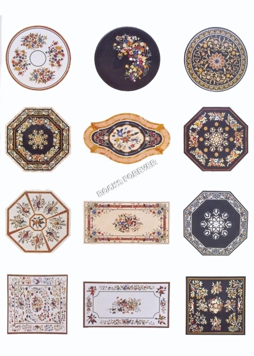 Marble Inlay Table Top 