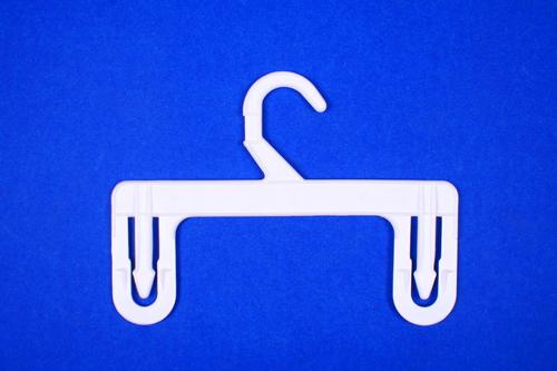 Bottom Hanger - Plastic, 9 Inches, White | Durable, Lightweight, Versatile, Easy Use, Space Saving, J-hook