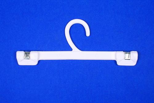 Bottom Hanger - Plastic, 11 Inches, White | Durable, Lightweight, Space Saving, J-Hook
