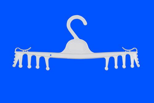 Lingerie Hanger - Plastic, 11 Inches, White | Space Saving, Durable, Lightweight, Plastic Hook