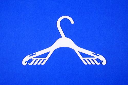 Lingerie Hanger - Plastic, 12 Inches, White Hook | Delicate Fabric Care, Space Saving, Lightweight