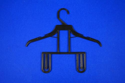 Set Hanger - Plastic, 11.5 Inches, Black J-Hook | Durable, Lightweight, Space-Saving, Versatile, Easy Use
