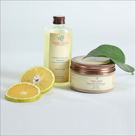 Anti Acne Kit - Glass Bottle 100ml, Clay Masque 100g | Acne Reduction, Skin Clearing, Natural Ingredients, Deep Cleansing