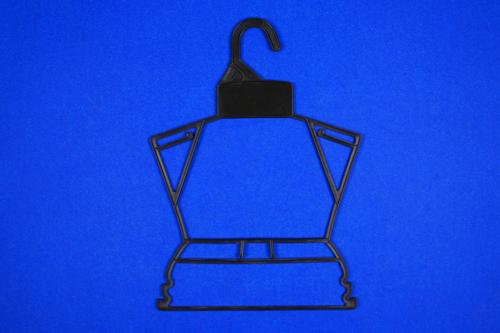 Plastic Frame Hanger - 9 Inches Plastic Black J-Hook | Durable Lightweight Space-Saving Easy Use