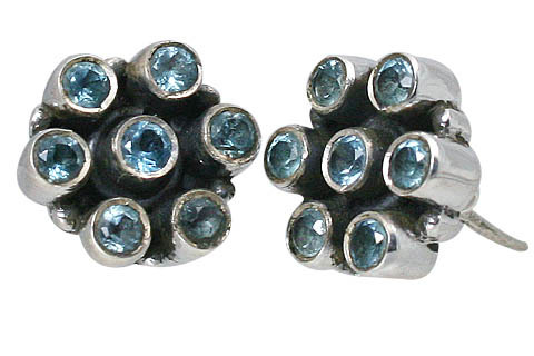 Blue Topaz Earrings