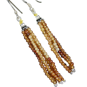 Hessonite Earrings