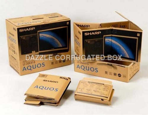 TV Packaging Boxes - Cardboard, Varied Dimensions, Brown | Durable, Customizable, Eco-friendly, Protective, Lightweight, Easy Assembly, Matte Finish