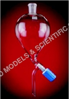 Funnels Separating Globular - Borosilicate Glass, 50ml To 500ml, Interchangeable Stopper, Stop Cock Type Cap