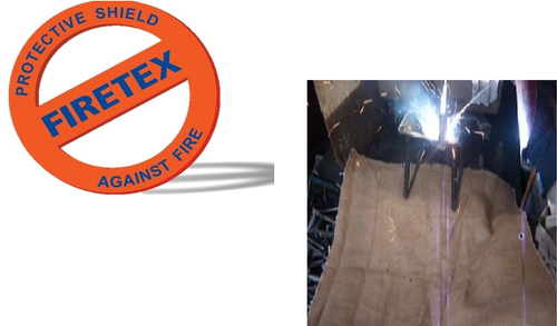 Firetex Ceramic Vermiculite Coated Fire Blanket By FIRETEX PROTECTIVE TECHNOLOGIES PVT LTD