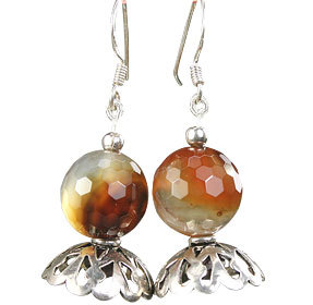 Onyx/Garnet Earrings