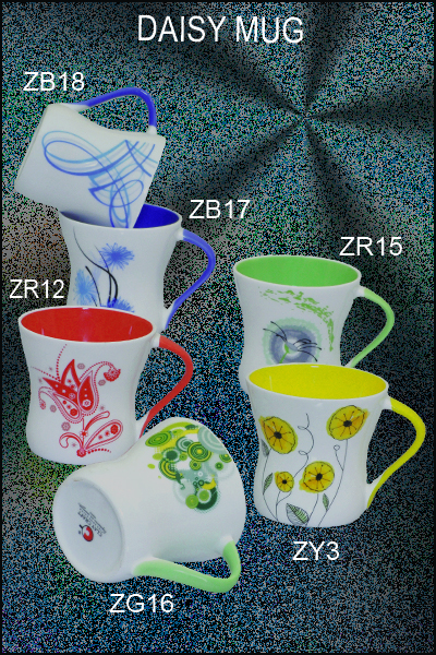 Personalized Coffee Mugs - Fine Bone China Curved Handle | Durable Microwave-Safe Dishwasher-Safe Customizable Designs