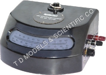 Spot Galvanometer - Bakelite Housing, 220x225x132mm, Black | Accurate Reading, Null Detection, Rust Proof, Alcomax Magnet, Taut Band Movement